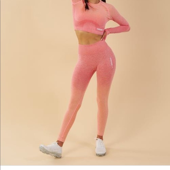 Gymshark Peach Ombr Leggings 
